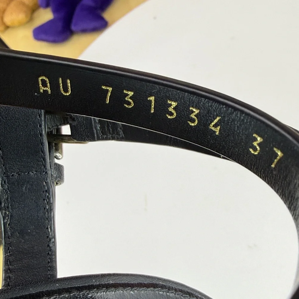 π₯SAINT LAURENT - PLATZ PLATFORM SANDALS - SIZE 37 EU / SIZE 7 US - GE307 - Picture 8 of 17